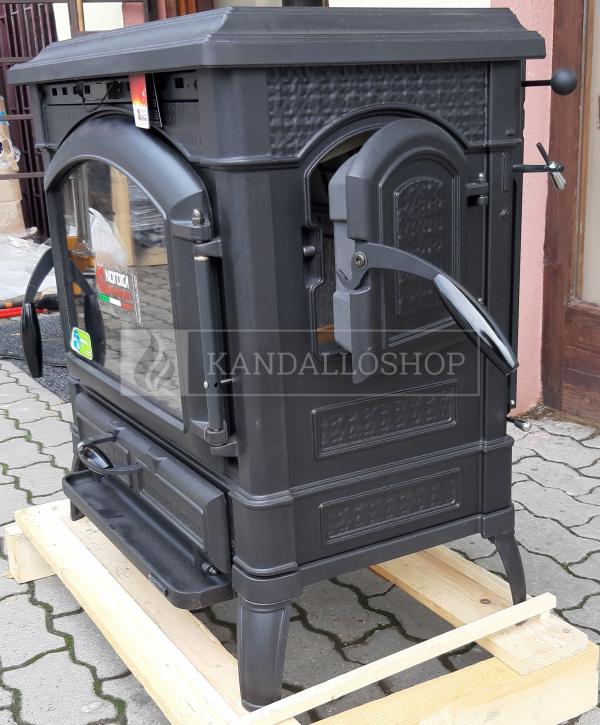 La Nordica Isotta légfűtéses, öntvény kandallókályha oldalsó ajtóval kandalloshop.hu