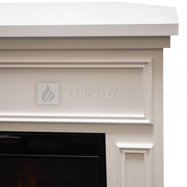 Classic Flame Kemi fehér 3D elektromos látvány kandalló távirányítóval kandalloshop