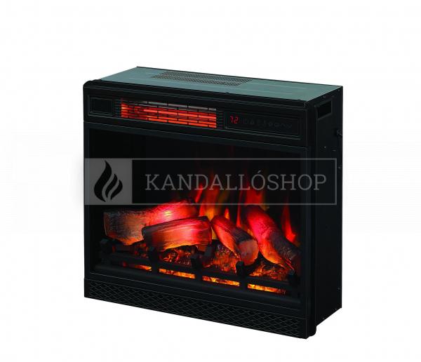 Classic Flame Kemi fehér 3D elektromos látvány kandalló távirányítóval kandalloshop