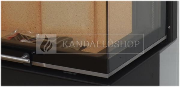 Kobok Chopok R 90 S/330 P 670/500 modern, minőségi, masszív sarki kandallóbetét kandalloshop