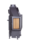 Kobok Chopok R 90 S/330 P 730/500 modern, minőségi, masszív sarki kandallóbetét kandalloshop