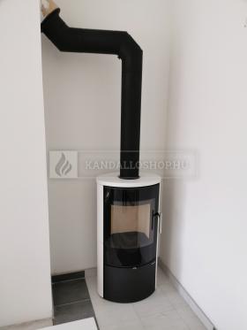 Romotop LAREDO 01  kerámia, modern minőségi kályha bekötése kandalloshop