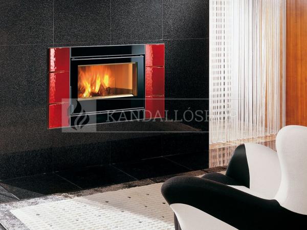 La Nordica Insert 80 légfűtéses acél kandallóbetét ventilátorral és samott és öntöttvas tűztérrel kandalloshop