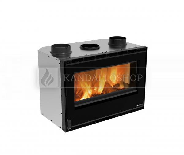 La Nordica Insert 80 légfűtéses acél kandallóbetét ventilátorral és samott és öntöttvas tűztérrel kandalloshop