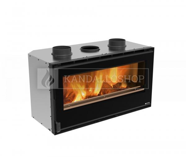 La Nordica Insert 100 légfűtéses acél kandallóbetét ventilátorral és samott és öntöttvas tűztérrel kandalloshop