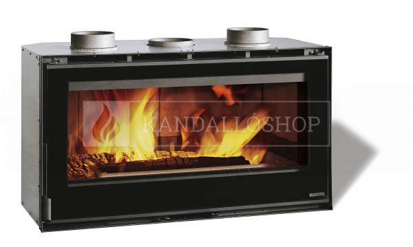 La Nordica Insert 100 légfűtéses acél kandallóbetét ventilátorral és samott és öntöttvas tűztérrel kandalloshop