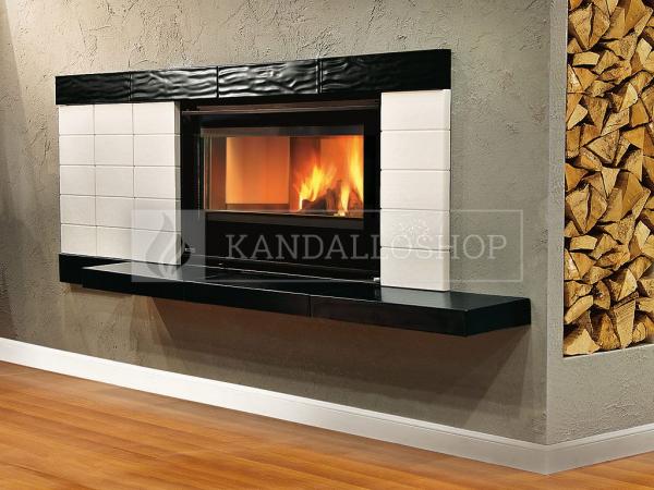 La Nordica Insert 100 légfűtéses acél kandallóbetét ventilátorral és samott és öntöttvas tűztérrel kandalloshop
