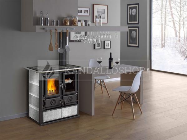 La Nordica Rosetta Liberty öntvény sparhelt kerámia burkolattal kandalloshop