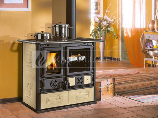 La Nordica Rosa Liberty öntvény sparhelt kerámia burkolattal kandalloshop