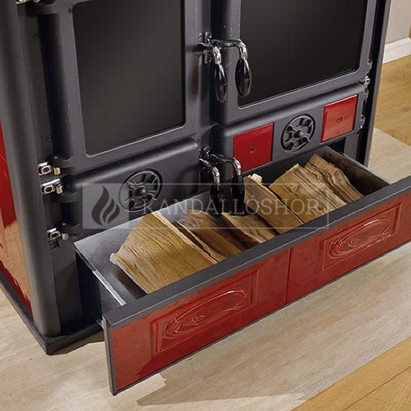 La Nordica Rosa Liberty öntvény sparhelt kerámia burkolattal kandalloshop