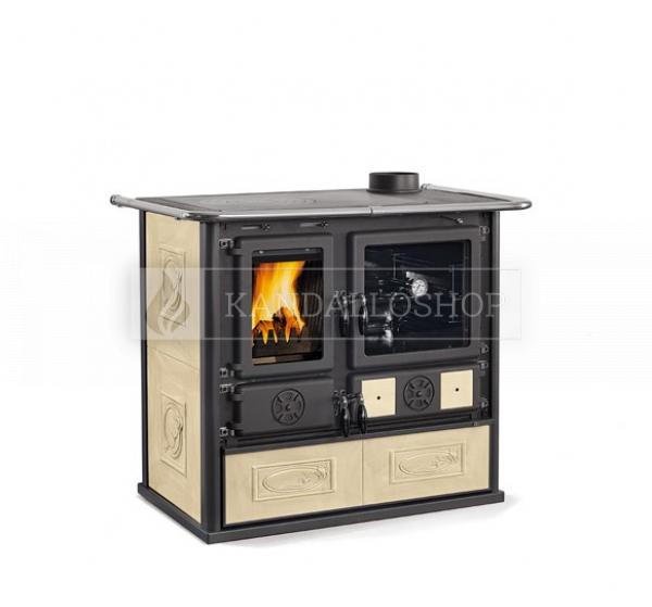 La Nordica Rosa Liberty öntvény sparhelt kerámia burkolattal kandalloshop