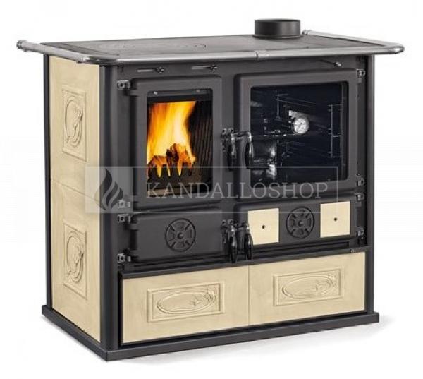 La Nordica Rosa Liberty öntvény sparhelt kerámia burkolattal kandalloshop