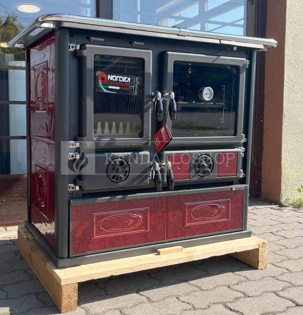 La Nordica Rosa Liberty öntvény sparhelt kerámia burkolattal kandalloshop