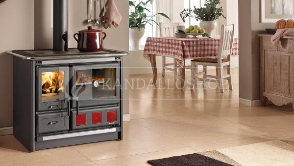 La Nordica Rosa XXL öntvény sparhelt zománcozott lemezzel borítva kandalloshop