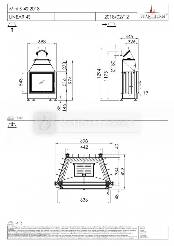 Spartherm Mini S 51 acél kandallóbetét kandalloshop