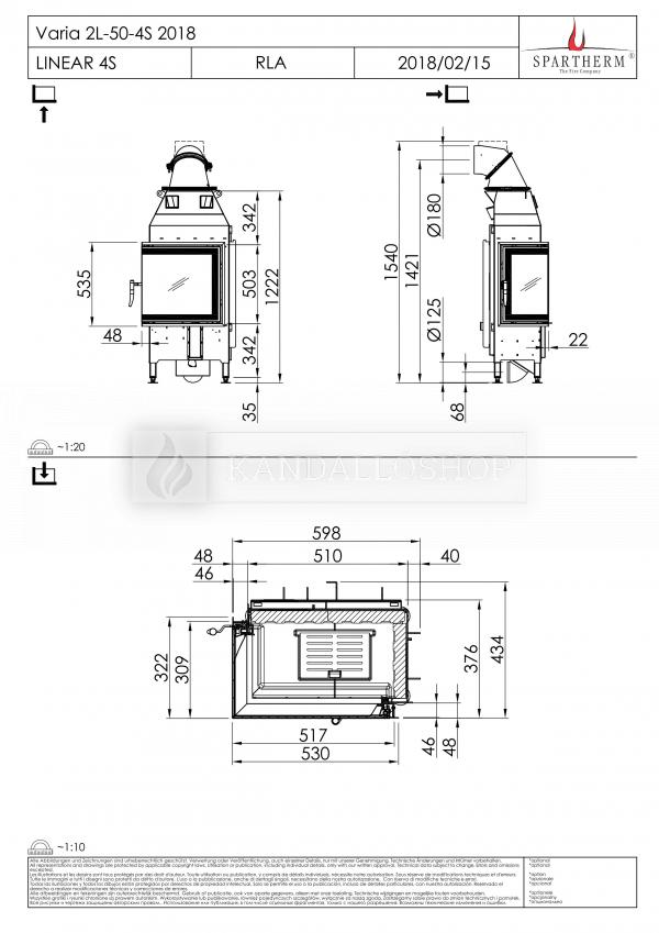 Spartherm Varia 2 L/R 50 sarki kandallóbetét kandalloshop