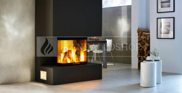 Spartherm Arte 3RL 60h három oldali kandallóbetét liftes tolóajtóval és osztott üveggel kandalloshop