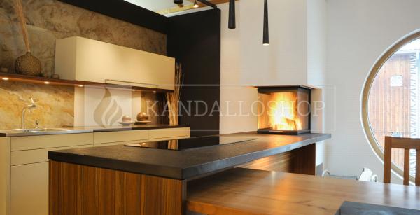 Spartherm Arte U 50h három oldali kandallóbetét liftes tolóajtóval és osztott üveggel kandalloshop