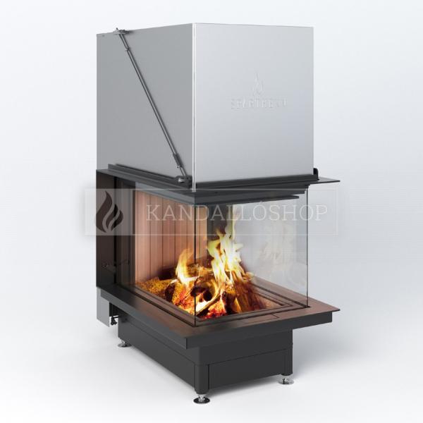 Spartherm Premium A U 70h három oldali kandallóbetét liftes tolóajtóval és osztott üveggel kandalloshop