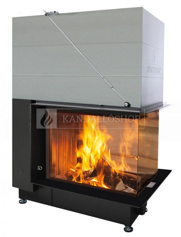 Spartherm Premium A U 70h három oldali kandallóbetét liftes tolóajtóval és osztott üveggel kandalloshop