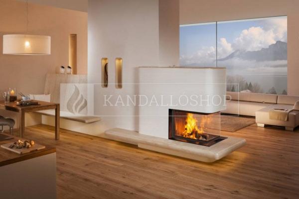 Spartherm Premium A U 70h három oldali kandallóbetét liftes tolóajtóval és osztott üveggel kandalloshop