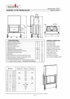 Kobok Chopok 740/450 510 570 sík üvegű kandallóbetét liftes tolóajtóval kandalloshop