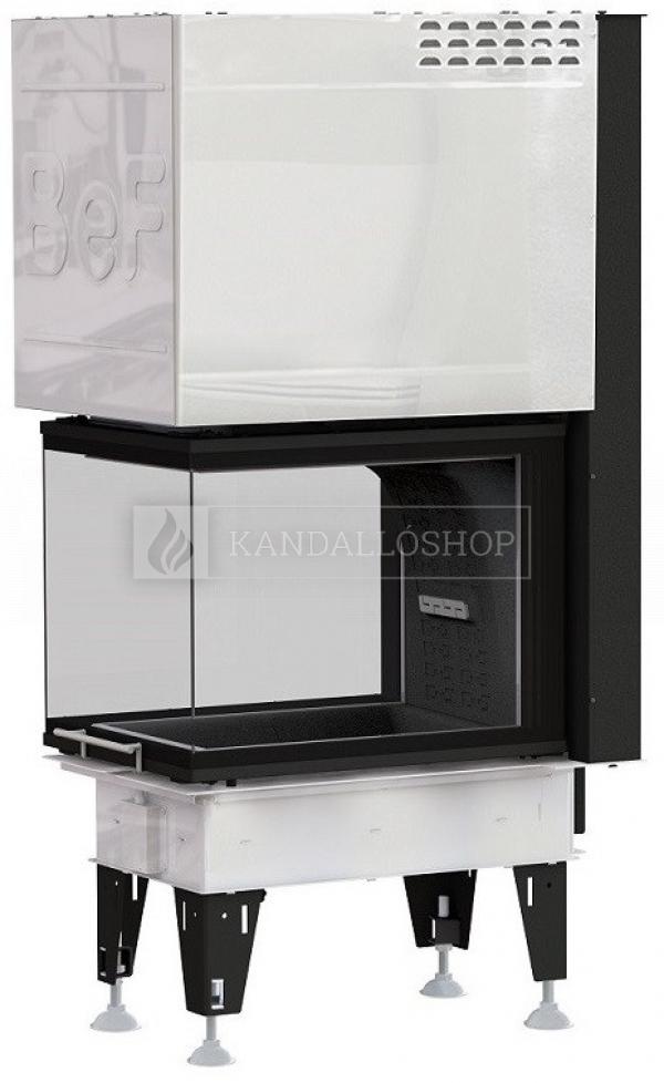 BeF Royal V 6 U háromoldalú légfűtéses kandallóbetét liftes tolóajtóval kandalloshop