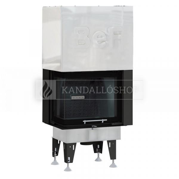 BeF Royal V 7 CL hajlított üvegű légfűtéses kandallóbetét ballos liftes tolóajtóval kandalloshop