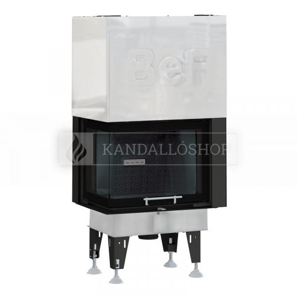 BeF Royal V 8 CL hajlított üvegű légfűtéses kandallóbetét ballos liftes tolóajtóval kandalloshop