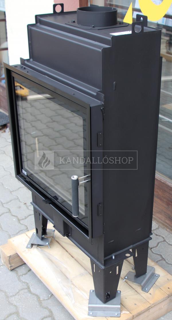 BeF Passive 6, čierny carcon, rám sík üvegű légfűtéses kandallóbetét kandalloshop