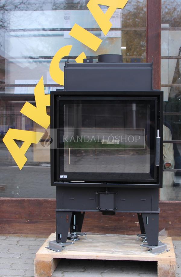 BeF Passive 6, čierny carcon, rám sík üvegű légfűtéses kandallóbetét kandalloshop