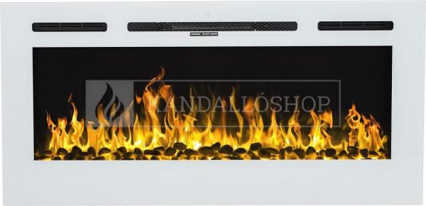 Aflamo Majestic 45 elektromos látvány kandalló távirányítóval fehér kandalloshop