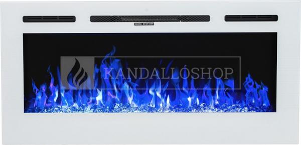 Aflamo Majestic 45 elektromos látvány kandalló távirányítóval fehér kandalloshop