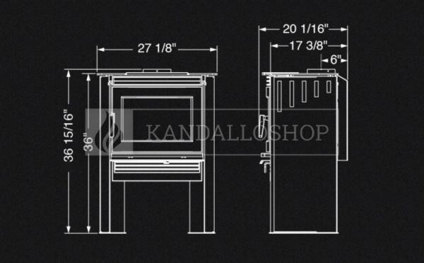 Pacific Energy Neo 1.6 multi-port égésrendszerrel ellátott kanadai kályha kandalloshop