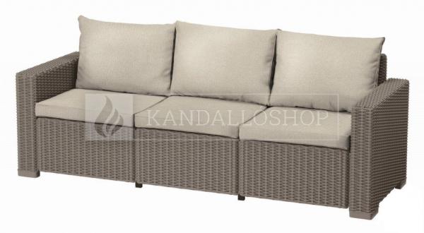Keter California Cappuccino kerti bútor szett (2 fotel + asztalka + háromüléses kanapé) kandalloshop