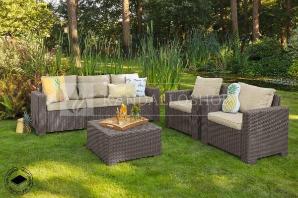 Keter California Cappuccino kerti dohányzóasztal kandalloshop