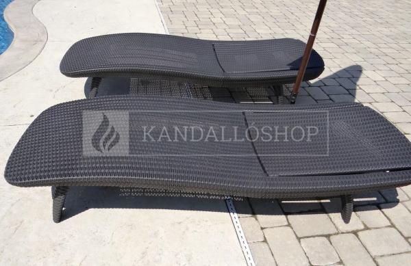 Keter Pacific napozóágy grafit színben kandalloshop