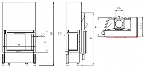 CHOPOK R90-S/500 - rajz kandalloshop
