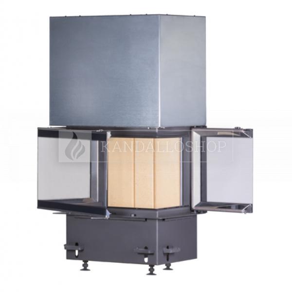 Kobok Chopok 2R90 S/380 VD 695/450 510 570 légfűtéses háromoldalú kandallóbetét liftes tolóajtóval kandalloshop