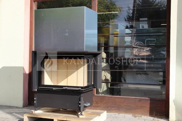 Kobok Kazeta R 90 S/380 VD L/P 780/450 510 570 hajlított üvegű légfűtéses kandallóbetét liftes tolóajtóval kandalloshop