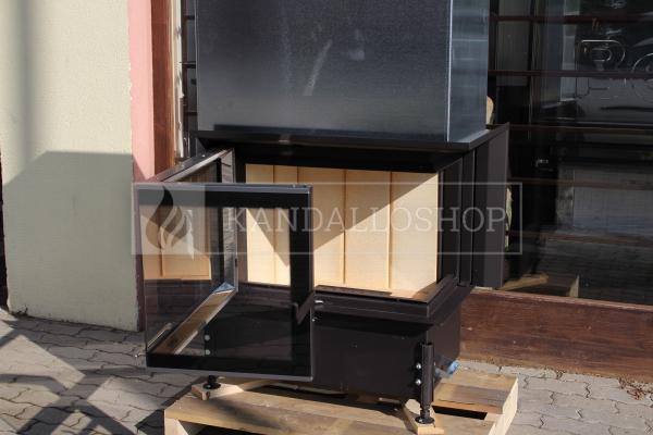 Kobok Kazeta R 90 S/380 VD L/P 780/450 510 570 hajlított üvegű légfűtéses kandallóbetét liftes tolóajtóval kandalloshop