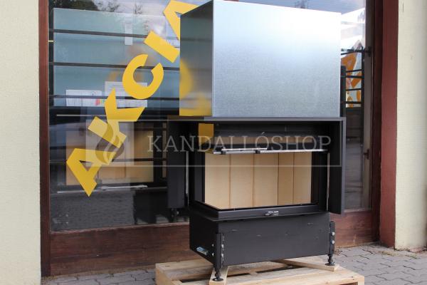 Kobok Kazeta R 90 S/380 VD L/P 780/450 510 570 hajlított üvegű légfűtéses kandallóbetét liftes tolóajtóval kandalloshop