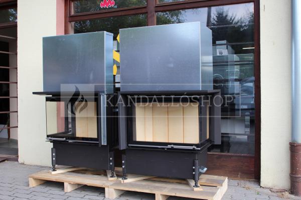 Kobok Kazeta R 90 S/380 VD L/P 780/450 510 570 hajlított üvegű légfűtéses kandallóbetét liftes tolóajtóval kandalloshop