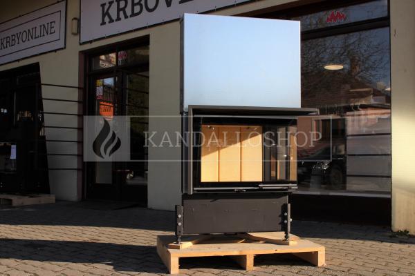 Kobok Kazeta R 90 S/500 VD L/P 780/450 510 570 hajlított üvegű légfűtéses kandallóbetét liftes tolóajtóval kandalloshop