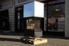 Kobok Kazeta R 90 S/500 VD L/P 780/450 510 570 hajlított üvegű légfűtéses kandallóbetét liftes tolóajtóval kandalloshop