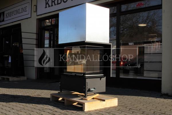Kobok Kazeta R 90 S/500 VD L/P 780/450 510 570 hajlított üvegű légfűtéses kandallóbetét liftes tolóajtóval kandalloshop