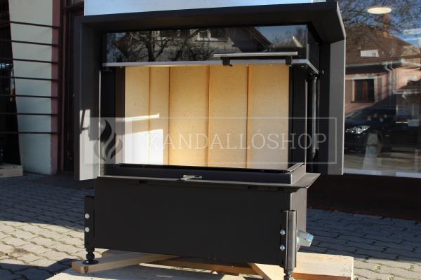 Kobok Kazeta R 90 S/500 VD L/P 780/450 510 570 hajlított üvegű légfűtéses kandallóbetét liftes tolóajtóval kandalloshop