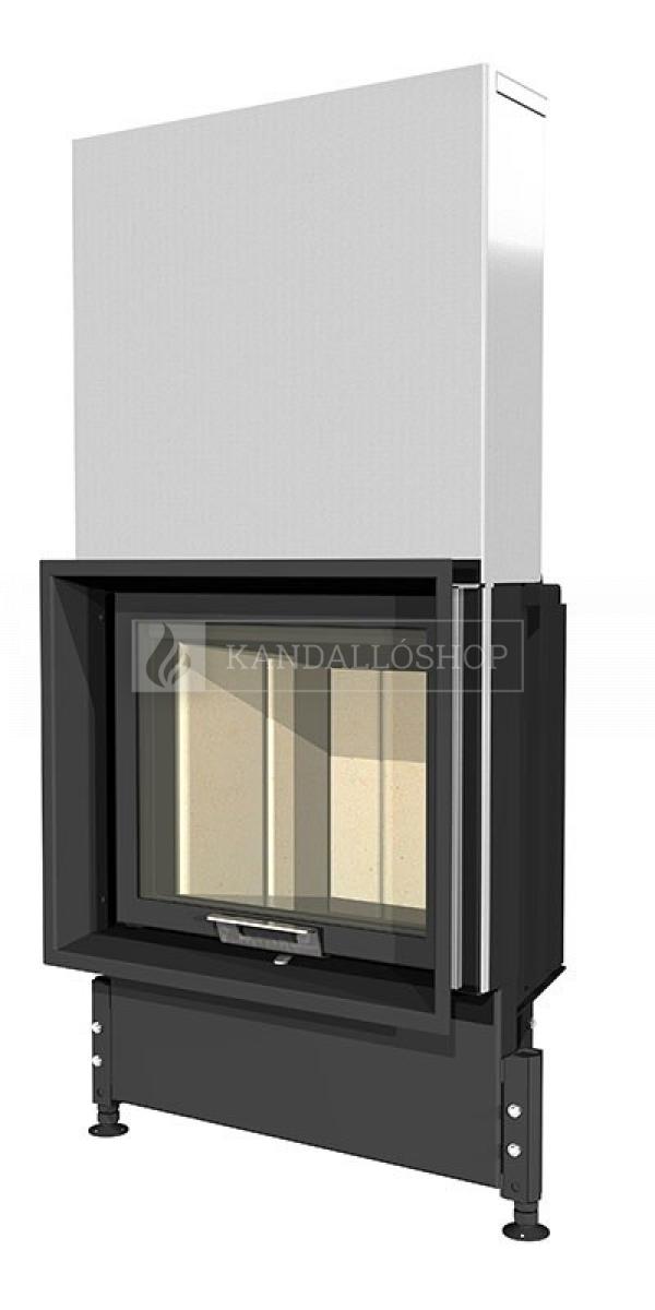 Kobok Kazeta L VD 800/450 510 570 légfűtéses sík üvegű kandallóbetét liftes tolóajtóval kandalloshop
