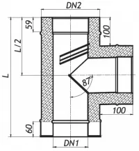 Darco - 90° becsatlakozó idom (T) kandalloshop