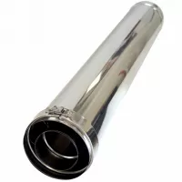 Kratki - koncentrikus füstcső 1m kandalloshop